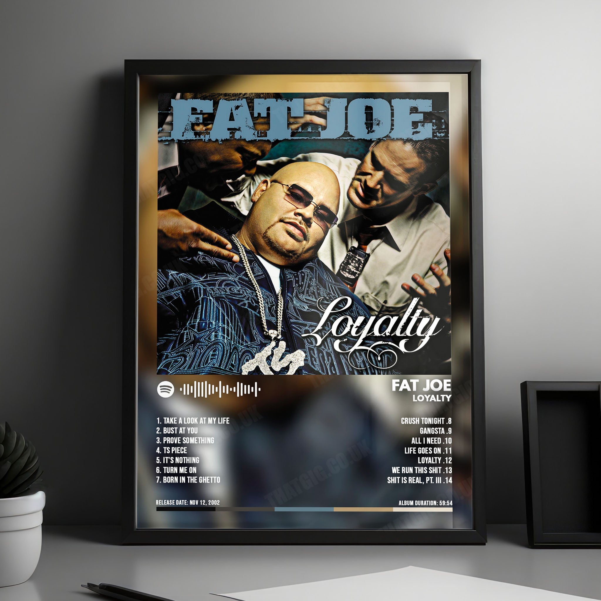 Fat Joe "Loyalty" Album Cover Poster - with Complete Tracklist