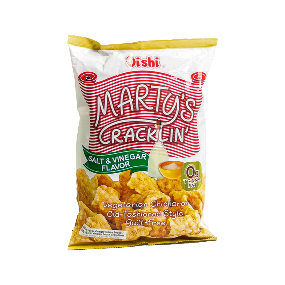 OISHI Marty's Cracklin' Salt & Vinegar Flavour 90g