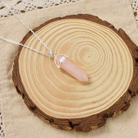 Rose Quartz Genuine Gemstone Necklace