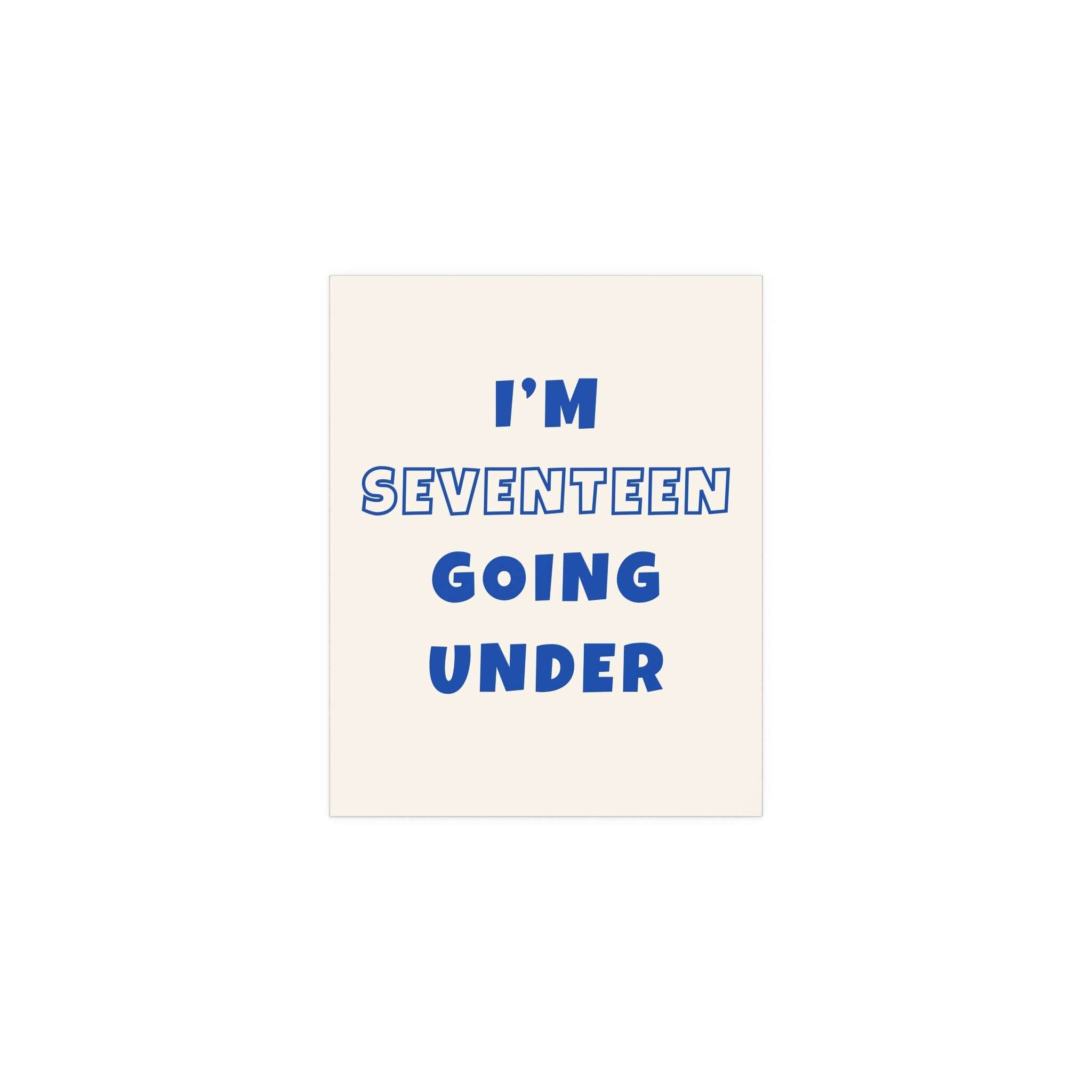 Sam Fender - Seventeen Going Under (Off-white + Blue)