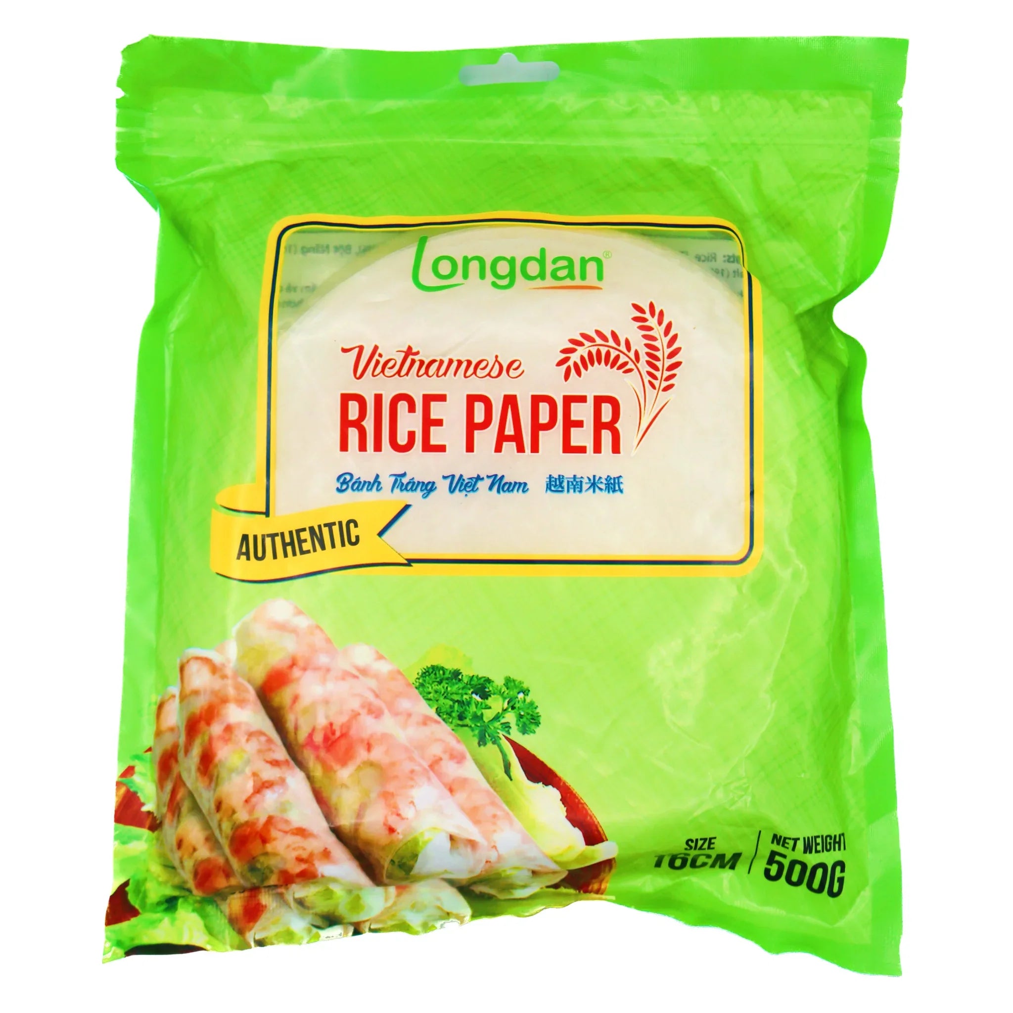LONGDAN Vietnamese Rice Paper 16cm 500g