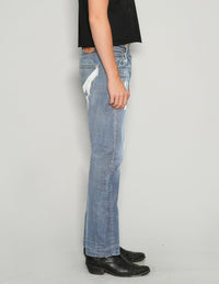 'Love Will Tear Us Apart' Jeans in Light Blue