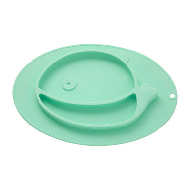 Zing Light Green Whale Food Plate