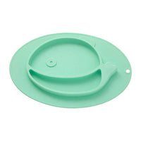 Zing Light Green Whale Food Plate