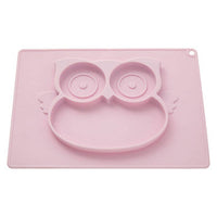 Zing Pastel Pink Owl Food Plate