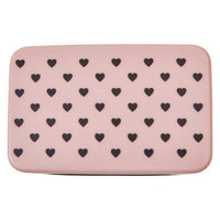 Grub Tub Light Pink Hearts Lunch Box With Cutlery