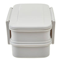 Grub Tub Warm Grey Lunch Box With Cutlery