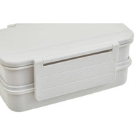 Grub Tub Warm Grey Lunch Box With Cutlery