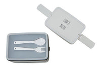 Grub Tub Black Lunch Box With Cutlery
