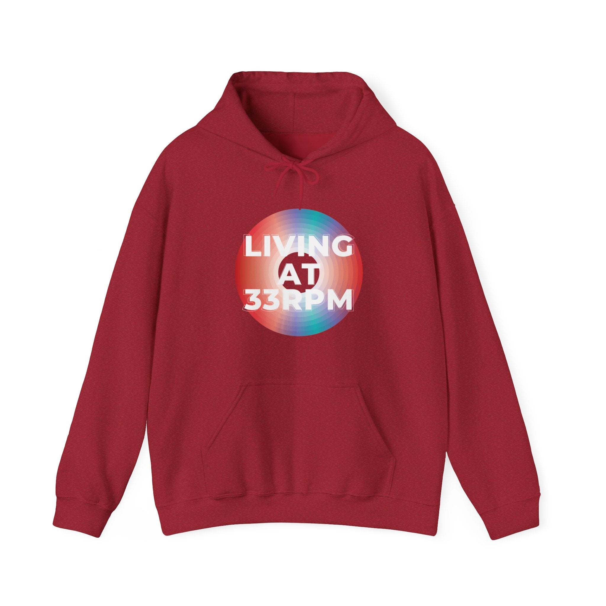'Living at 33rpm' Men's Hoodie