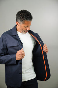 Mark Shacket - Navy Cotton