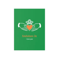 Fontaines DC - I Love You - Irish Claddagh (Tricolour)