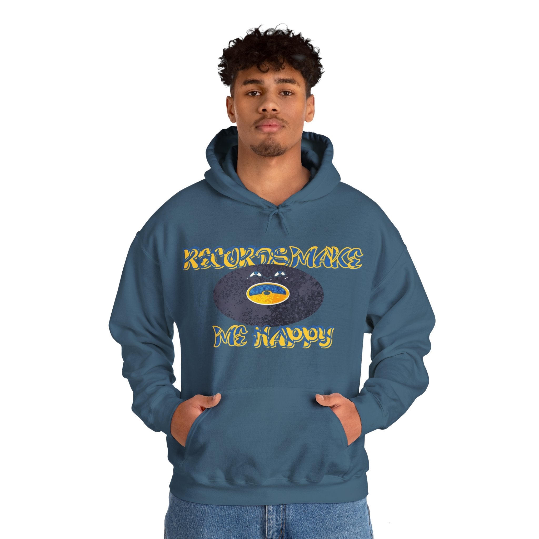 'Records Make Me Happy' Men's Hoodie