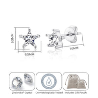 Thank You For Helping Me Shine Star Earrings Created with Zircondia® Crystals