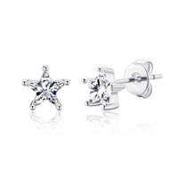 Thank You For Helping Me Shine Star Earrings Created with Zircondia® Crystals