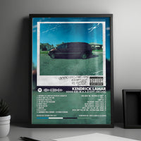 Kendrick Lamar "Good Kid, M.A.A.D City (Deluxe)" Album Cover Poster - with Complete Tracklist