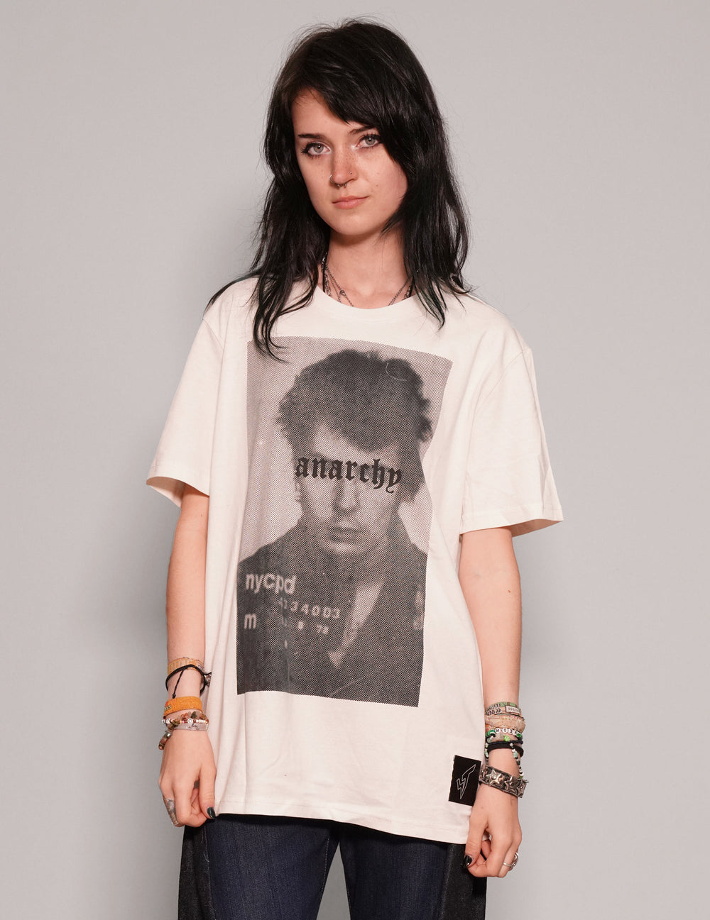 'Anarchy' T-Shirt in Ecru