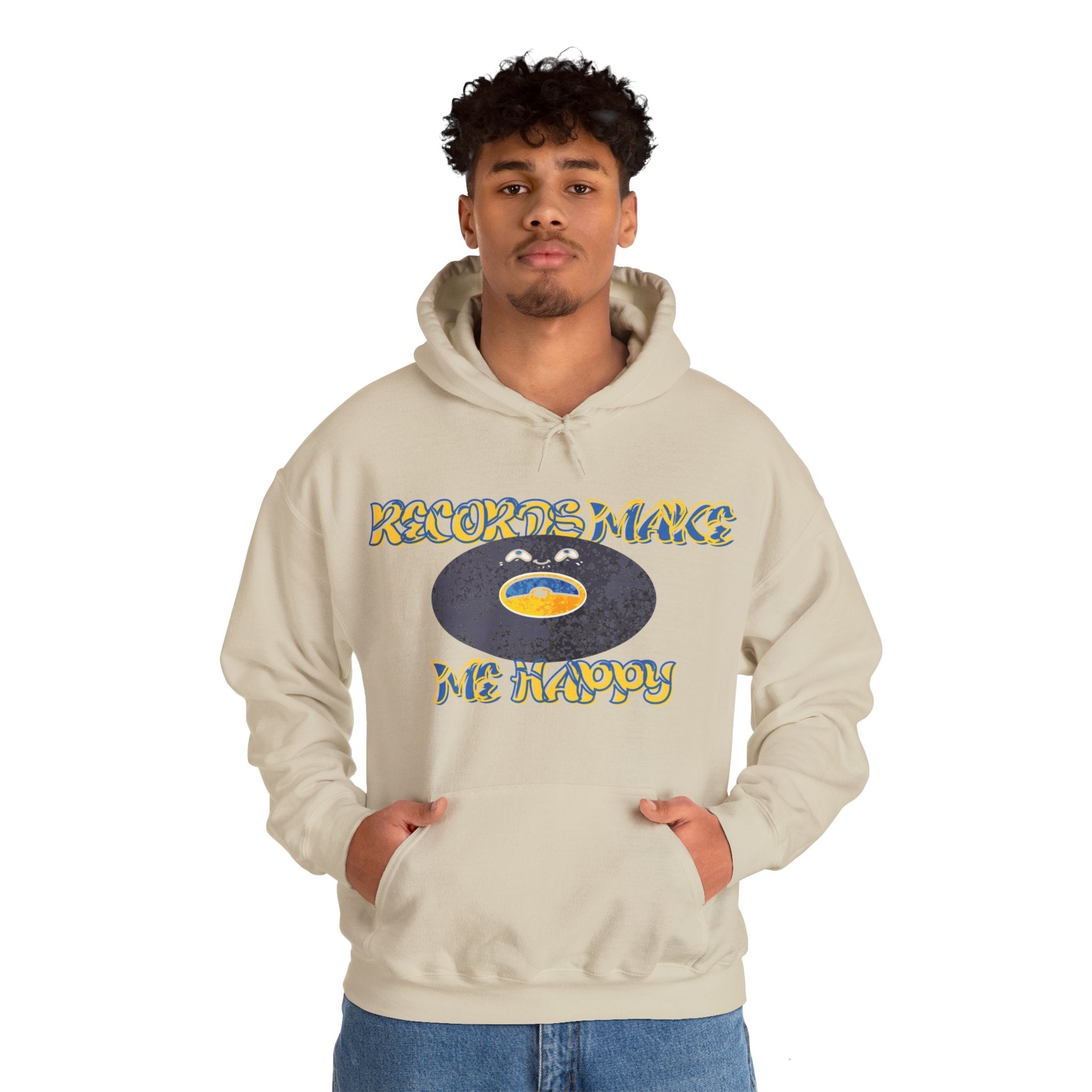 'Records Make Me Happy' Men's Hoodie