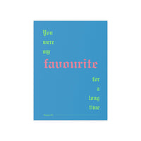 Fontaines DC - Favourite Poster (Romance Blue)