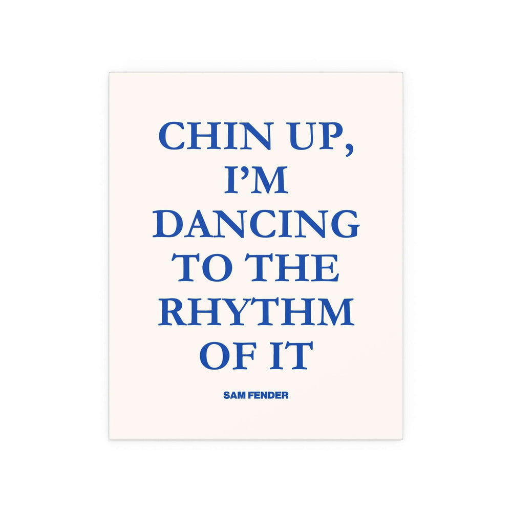 Sam Fender - Chin Up (Blue + Off-white)