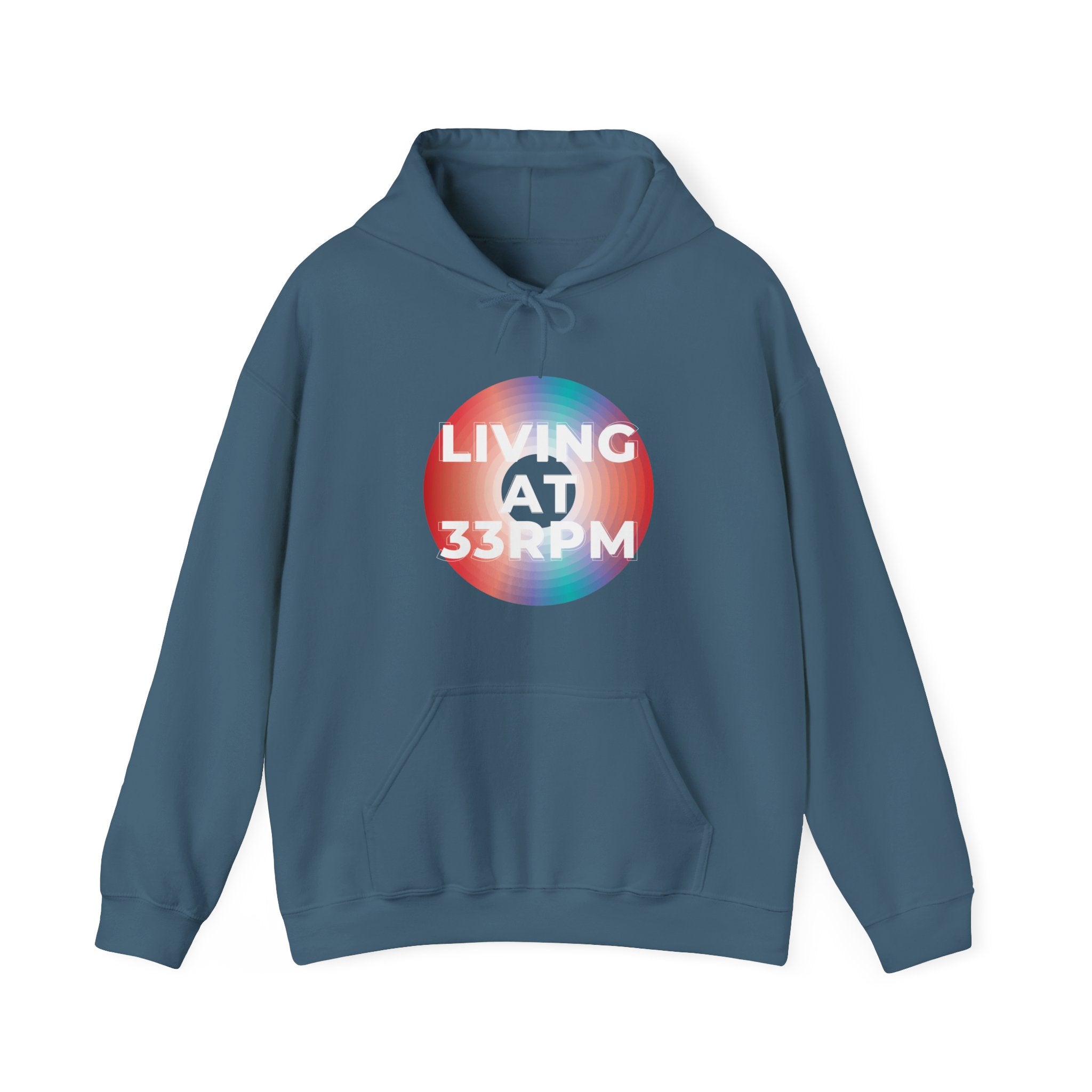 'Living at 33rpm' Men's Hoodie
