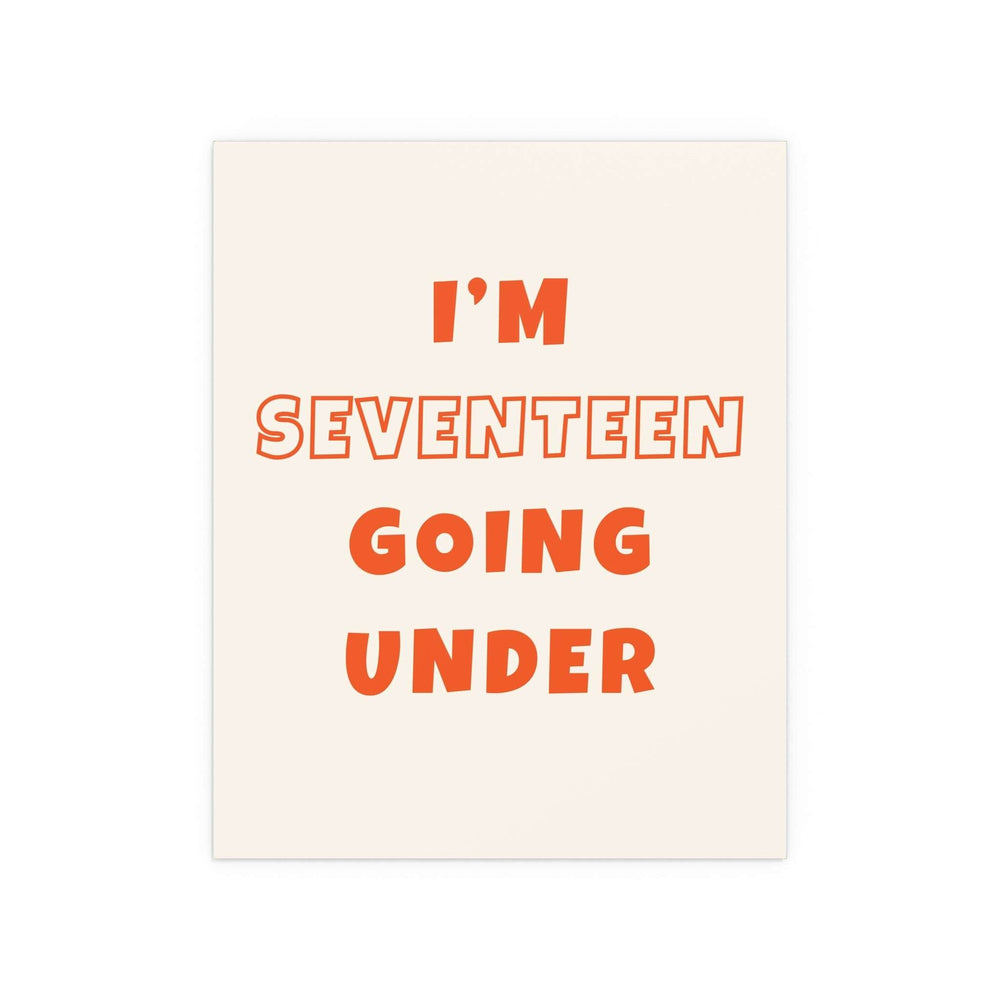Sam Fender - Seventeen Going Under (Off-white + Orange)