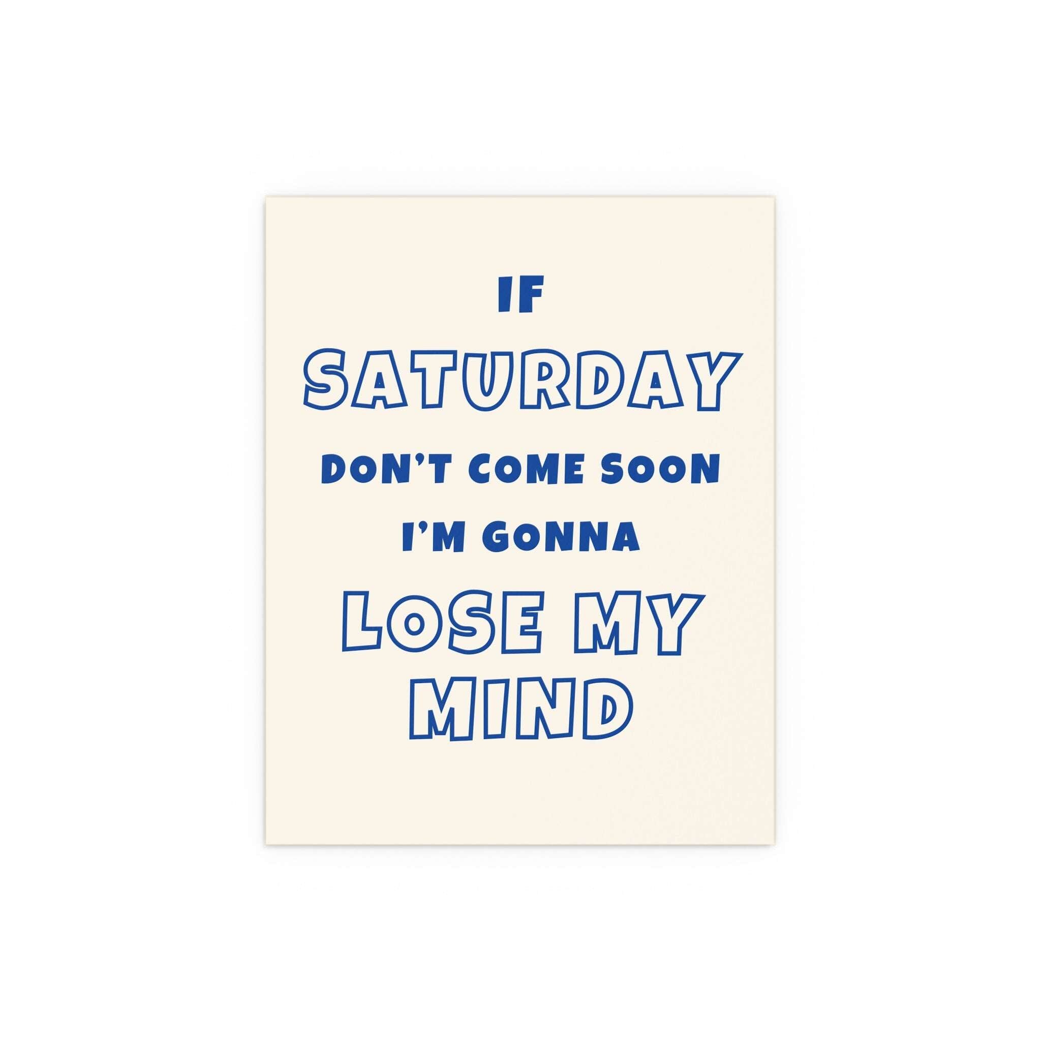 Sam Fender - Saturday (Off-white & Blue)