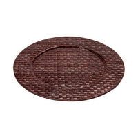 Pandanus Brown Charger Plate