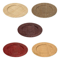 Pandanus Brown Charger Plate