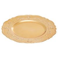 Dia Gold Finish Baroque Charger Plate