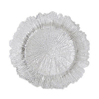 Dia Silver Finish Reef Charger Plate