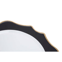 Dia White And Black Round Charger Plate