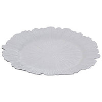 Dia White Finish Reef Charger Plate