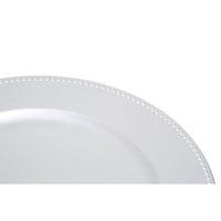 Dia Silver Finish Dotted Charger Plate