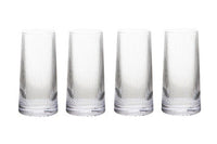 Set of Four Eldon Ribbed Clear Hi Ball Glasses MOB Packagaing
