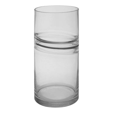 Optik Clear Glass Tall Vase