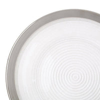 Ida 33cm Embossed Charger Plate With Silver Rim