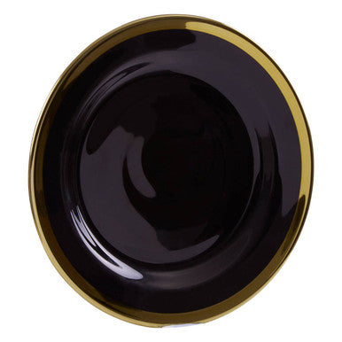 Ida 21cm Black Glass Side Plate