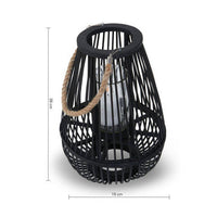 Lentigo Small Black Bamboo Lantern