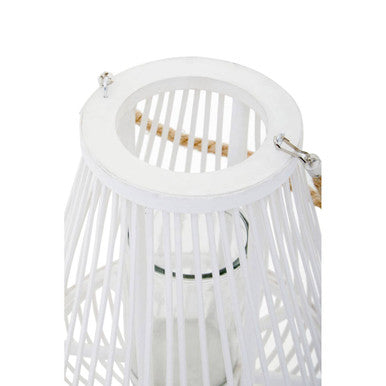 Lentigo Small White Bamboo Lantern