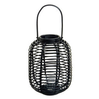 Mataram Small Black Natural Rattan Lantern