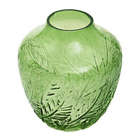 Corie Small Botanical Green Glass Vase
