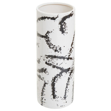 Sorrell Large Black And White Ceramic Vase
