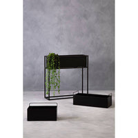 Asher Floor Standing Black Plant Box