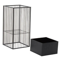 Alden Black Floor Standing Planter