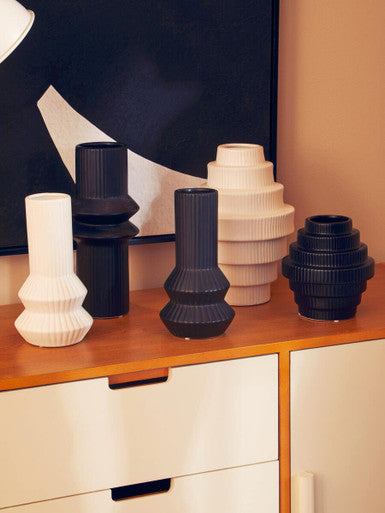 Fabia Black Small Vase