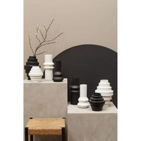 Fabia Black Small Vase