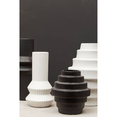 Fabia Black Small Vase
