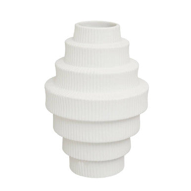 Fabia White Large Vase