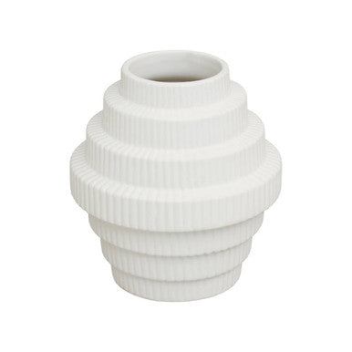 Fabia White Small Vase